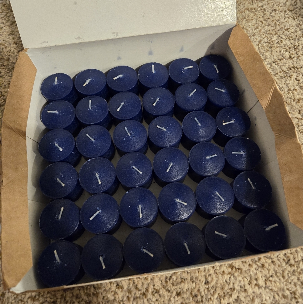 Navy Blue Votive Candles